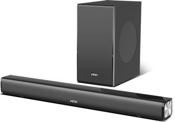 Mivi Fort S200 soundbar with wired subwoofer, Made in India 200 W Bluetooth Soundbar