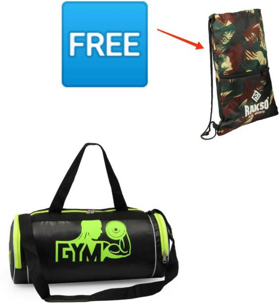 Rakso 715 SPORTS DUFFEL GYM BAG WITH Drawstring Bag for Boy Girl Men and Women