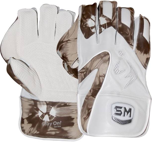 SM Play On Cricket Wicket Gloves ( Size - Men's) Wicket Keeping Gloves
