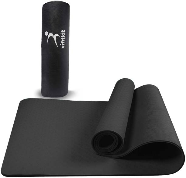 VIFITKIT 4mm Anti-Skid Yoga Mat with Carry Bag for Home Gym & Outdoor Workout 4 mm Yoga Mat