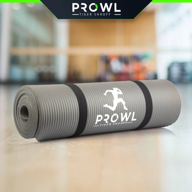 PROWL Active NBR 13 mm Extra Comfort Anti Skid with Strap Grey 13 mm Yoga Mat