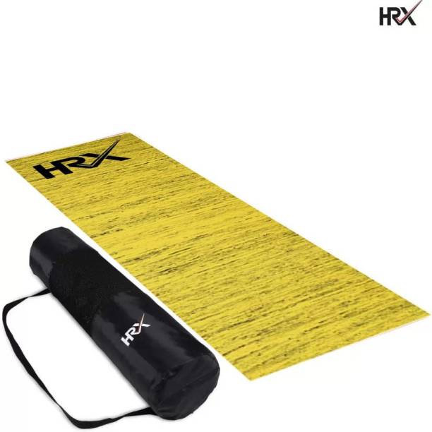 HRX Textured Anti-Slip Exercise Mat For Men & Women | EVA Workout Mat Yellow 6 mm Yoga Mat