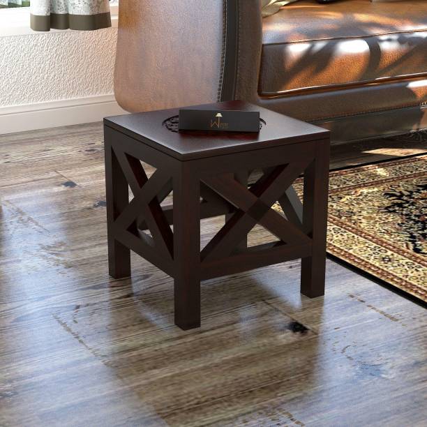 WoodenTwist Handcrafted Wooden Square End Table Stool