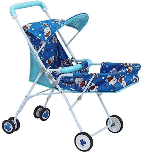 KidzBiz Baby Boy's and Baby Girl's Foldable Stroller and Pram (Blue, pm 01) Twin Strollers & Prams