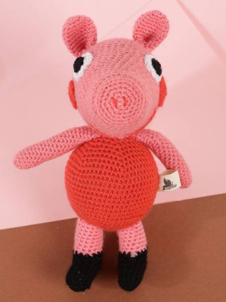 Loophoop Crochet Pig Soft Toy  - 25 cm