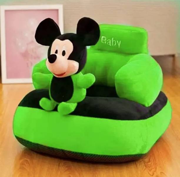 Pearl World Sofa for Kids Soft Plush Green Mickey Baby Sofa Seat Or Rocking Chair for Kids  - 45 inch