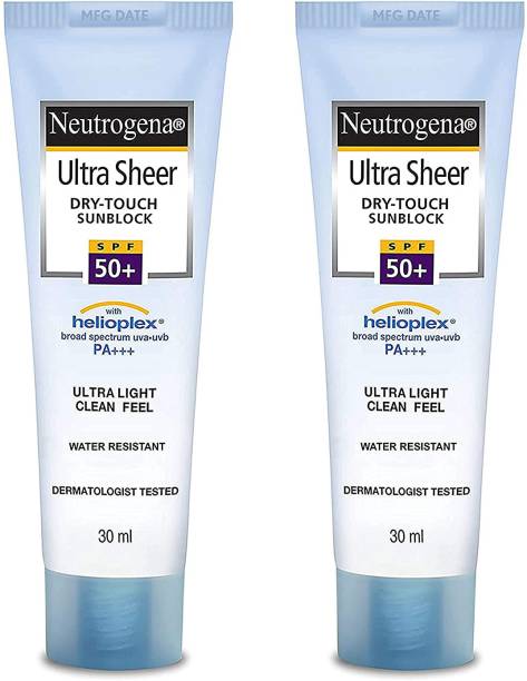 NEUTROGENA Ultra sheer Sunscreen, SPF 50+, Ultra light, Water Resistant - SPF 50+ PA+++