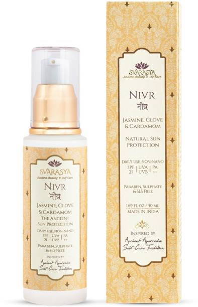 Svarasya Nivr - Natural Sunscreen lotion(Jasmine, Clove & Cardamom) - SPF 21 PA+++