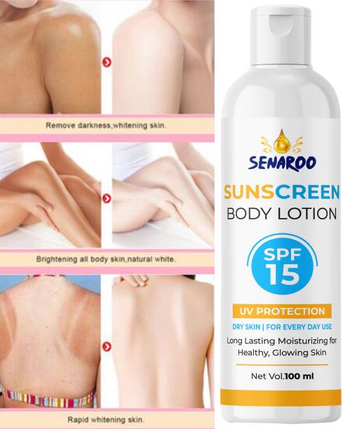 SENAROO Herbals Protective Sunscreen Lotion SPF 15 Pack of 1 PA++ - SPF 15 PA++