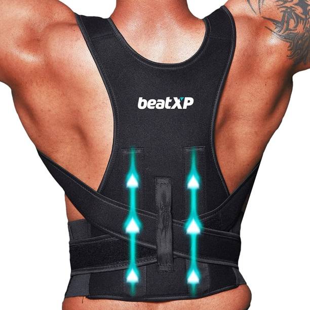beatXP Posture Corrector|Back Support Belt |Therapy for Lower & Upper Back Pain Relief Back Support