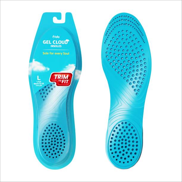 Frido Gel Cloud Ultra Comfortable Trimmable Insole, Large 9-12 UK, Pack of 1 Heel Support