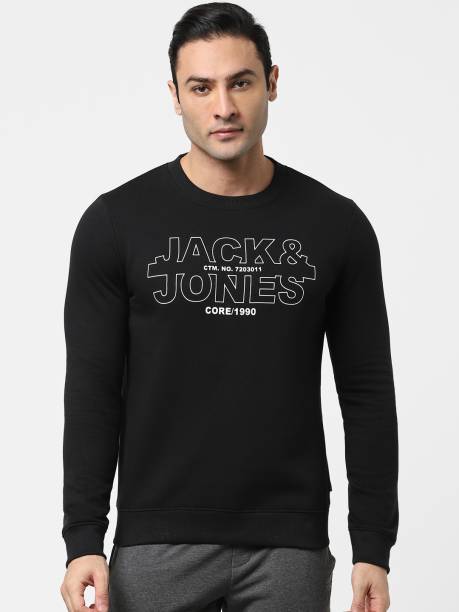 JACK & JONES Full Sleeve Printed Men Sweatshirt