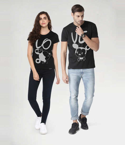 Couple t shirt online flipkart clearance