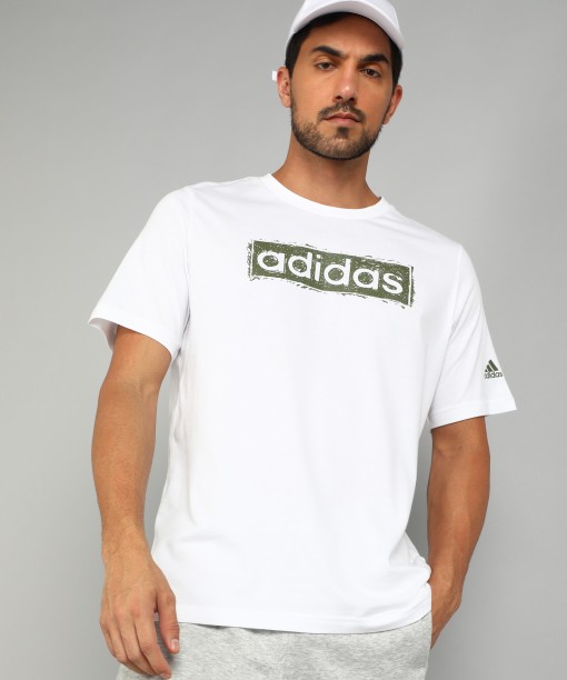 Rabatt 63 % Adidas T-Shirt HERREN Hemden & T-Shirts Print Weiß M 
