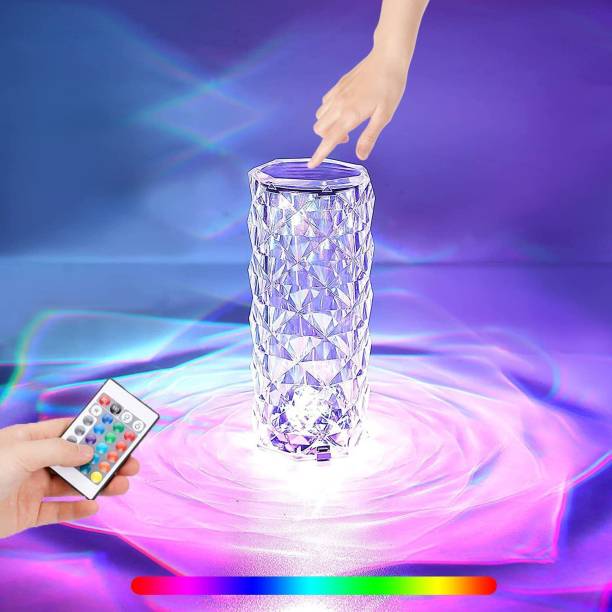 hexa hub Crystal Rose Diamond 16 Color RGB Lights LED Night Lights Table Lamp