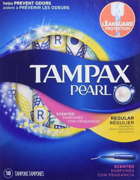Tampax Pearl Tampons, Fresh Scent - Regular - 18 ct Tampons