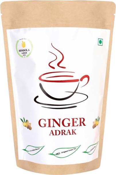 hindola aahar india Ginger Adrak Tea – 250 gm Black Tea Pouch