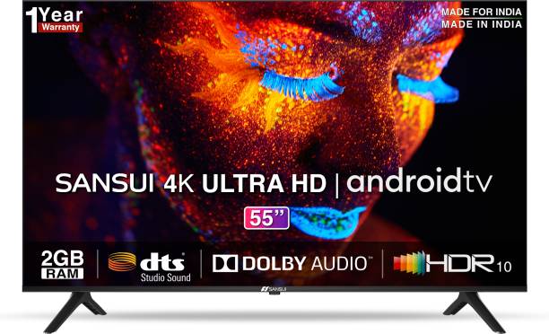 Sansui 140 cm (55 inch) Ultra HD (4K) LED Smart Android...