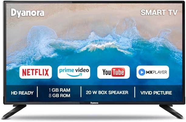 Dyanora 60 cm (24 inch) HD Ready LED Smart Android Based TV with Noise Reduction, Android 9.0, (1GB RAM + 8 GB ROM), Powerful Audio Box Speakers