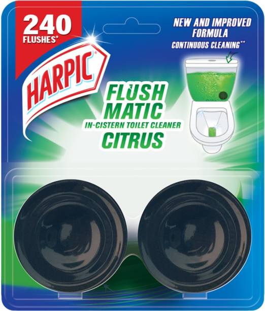 Harpic Flushmatic In-Cistern Citrus Block Toilet Cleaner