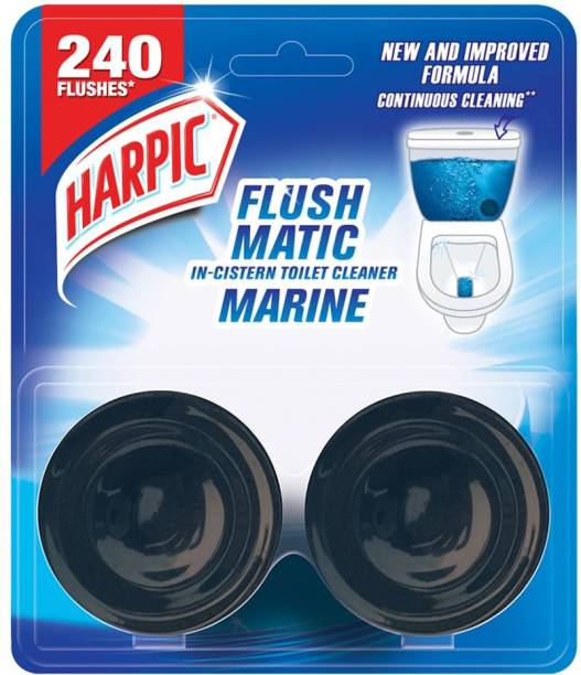 Harpic Flushmatic In-Cistern Marine Block Toilet Cleaner