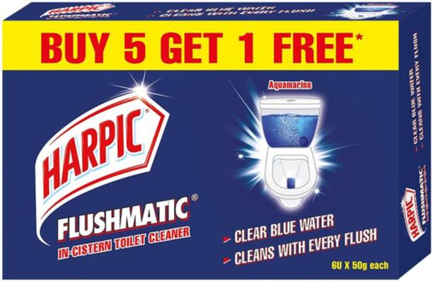 Harpic Flushmatic in-Cistern Aquamarine Block Toilet Cleaner