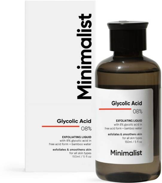 Minimalist 8% Glycolic Acid Toner For Glowing Skin | Fo...