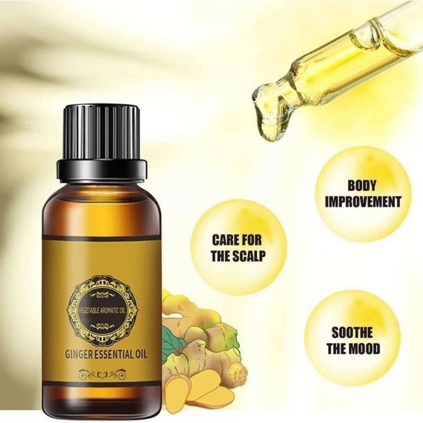 EXOMOON Organics Belly Drainage Ginger Oil Tummy Ginger Oil Lymphatic Drainage ginger Men &amp; Women