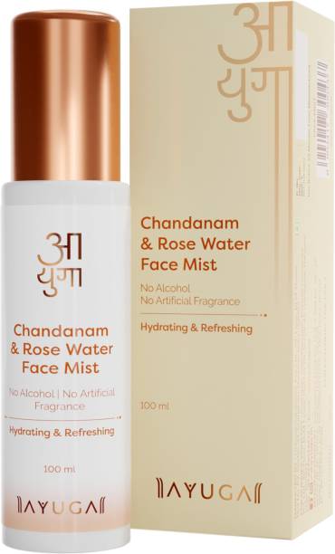 Ayuga Chandanam & Rose Water Face Mist - Hydrating and Refreshing Facial Toner 100ml Men & Women