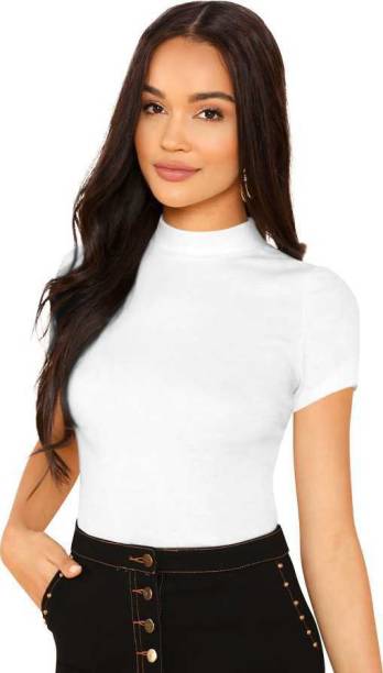 Dream Beauty Fashion Casual Short Sleeve Solid Women White Top