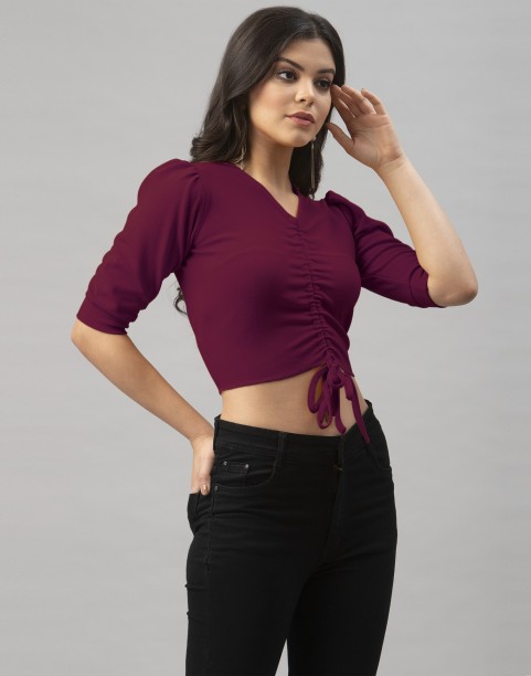 Pull&Bear crop top discount 69% WOMEN FASHION Shirts & T-shirts Crop top Ribbed Black S 