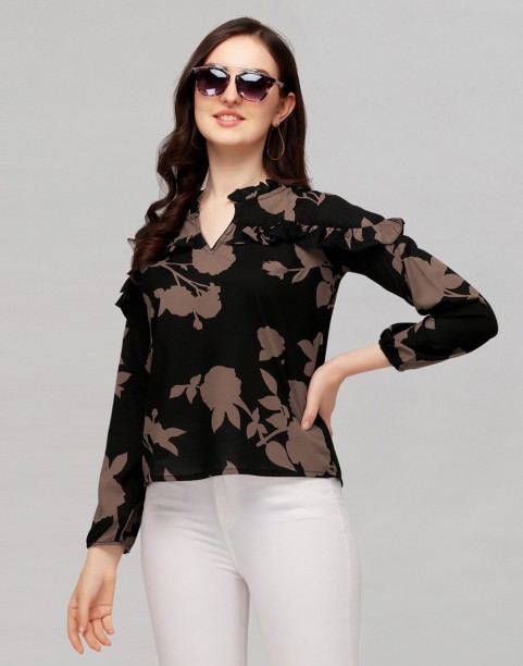 Esmara blouse WOMEN FASHION Shirts & T-shirts Crochet Black 4XL discount 70% 