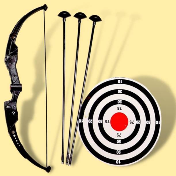 Medivedas Archery Set for Kids Bow & Arrow Set For Kids 3 Years to 12 Years Old - Black Archery Kit