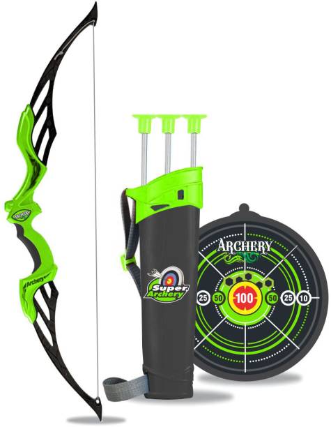 Planet of Toys Heavy Duty Bow and Arrow Set for Kids Age 5 -12 Years Old Archery Kit