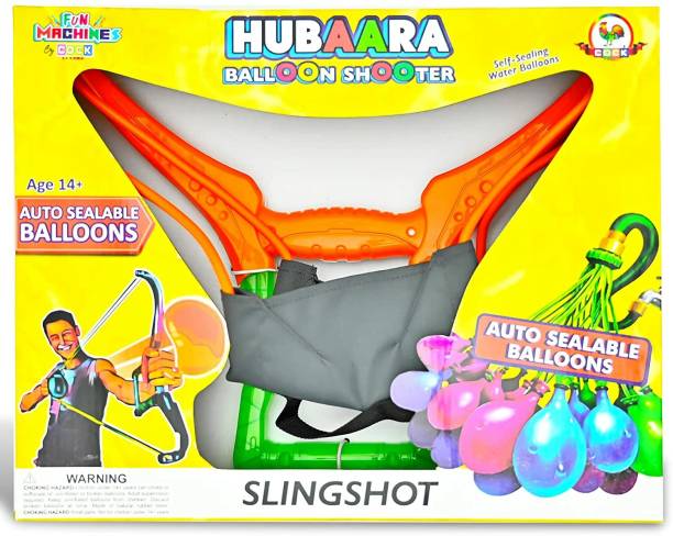 Kamy Traders Fun Machines Hubaara Balloon Shooter Self Sealing Water Balloons Holi Color Powder Pack of 1