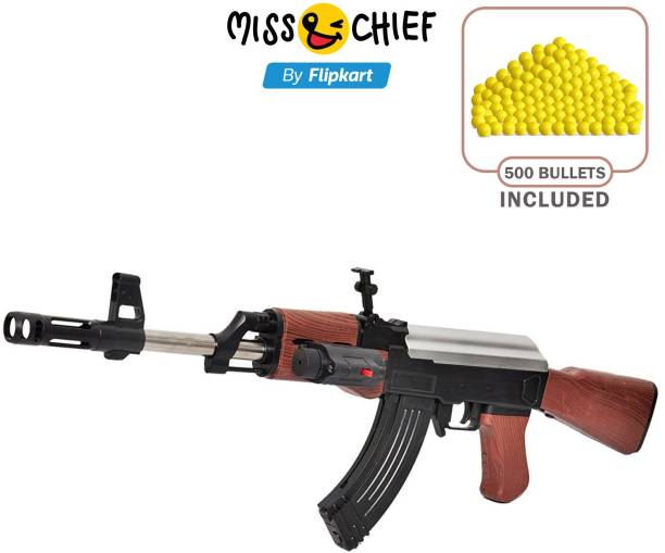 Miss & Chief by Flipkart Ak 47 Toy Gun/ Shooting Gun for Kids with Laser Light and 500 Bullets Guns & Darts