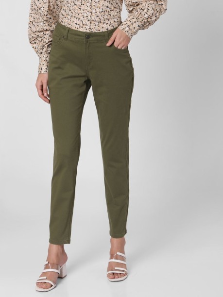 WOMEN FASHION Trousers Elegant Vero Moda Chino trouser Green 38                  EU discount 62% 