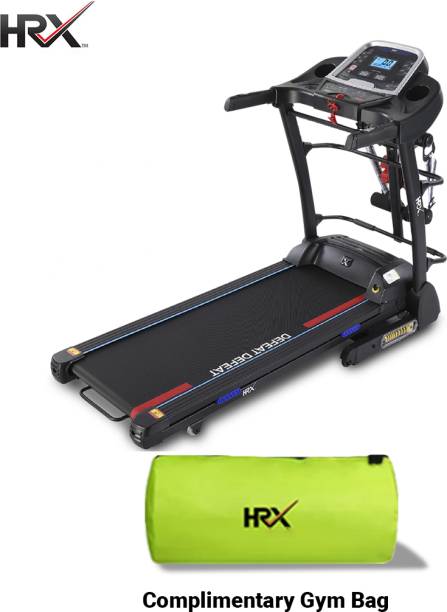 HRX Runner Pro Treadmill with Massager , Auto Incline , 3 Hp Peak DC motor Treadmill