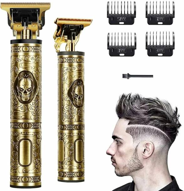 uniexclusive golden stainless steel hair trimmer Trimmer 180 min  Runtime 4 Length Settings