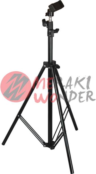 Meraki Wonder Lightweight & Portable Portable 7 Feet (84 Inch) Long Tripod Stand with Adjustable Mobile Clip Holder for All Mobiles & Cameras Tripod