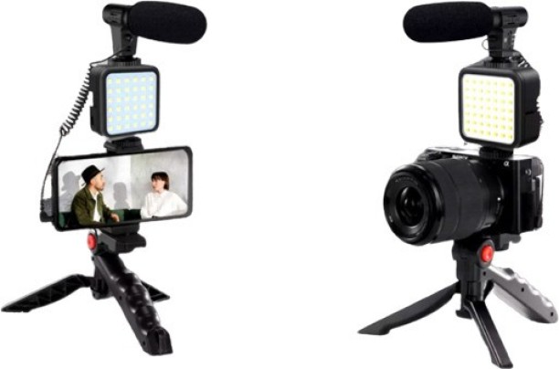 YouTube Photography Video Shooting Portrait Aluminum Alloy-Silver Live Show Selfie MEking LED Ring Light Base Desktop Tabletop Stand Support Bracket for Make Up 