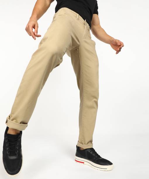 U.S. POLO ASSN. Regular Fit Men Khaki Trousers