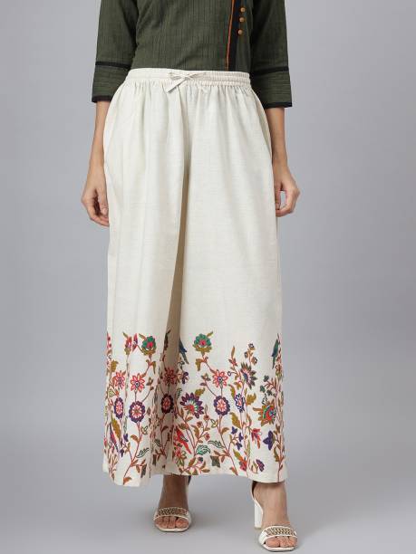 Jaipur Attire Relaxed Women White Trousers
