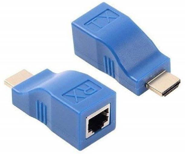 kipek  TV-out Cable HDMI Extender to RJ45 Over Cat 5e/6 Network LAN Ethernet HDMI Adapter