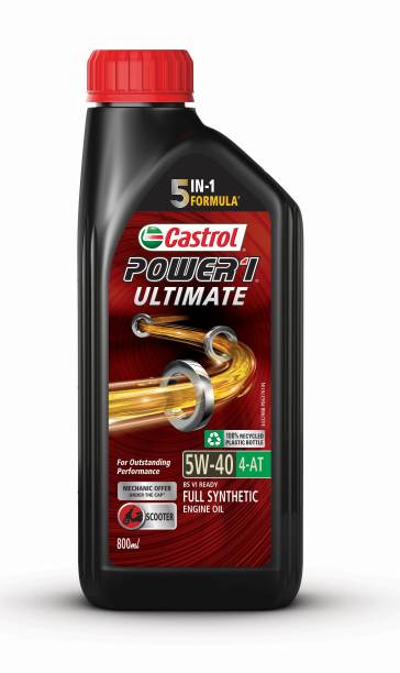 Castrol Power1 Ultimate 5W-40 4-AT Full-Synthetic Engine Oil