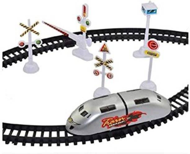 ROZZBY Mini Metro Electric Railway Toy Train Set with T...