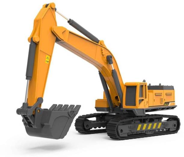 DEUSON ECOM Excavator Construction Bulldozer Long Crane Unbreakable Vehicle Toy For 3 Years
