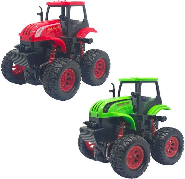 Vaniha Farm Tractor Toys, Inertia Vehicle Farm Tractor Truck,Friction Power Tractor Toy