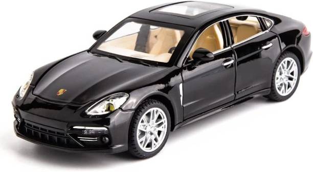 DEUSON ECOM 1:24 Scale Porsche Panamera Diecast Metal Car Pullback Openable Doors Toy Car