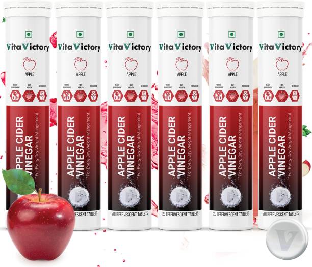 Vita Victory Organic Apple Cider Vinegar Tablets for Weight Loss, 120- ACV Tablet with Mother Vinegar